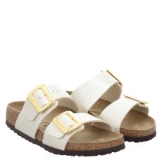  Birkenstock, Sydney Cb Bf Schmal, Birko-Flor-Pantolette in pearl white für Damen