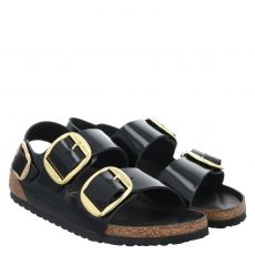  Birkenstock, Milano Bb Schmal, flache Sandale in schwarz für Damen