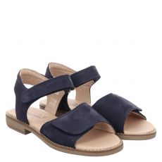  Sabalin Veloursleder-Sandale in blau für Kinder