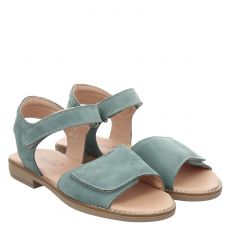  Sabalin Veloursleder-Sandale in grün für Kinder