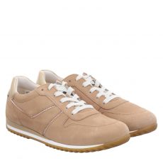  Paul Green, 0077-5332-047/sneaker, Veloursleder-Sneaker in beige für Damen