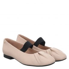  Paul Green, 0077-1112-017/ballerina, Glattleder-Ballerina in beige für Damen