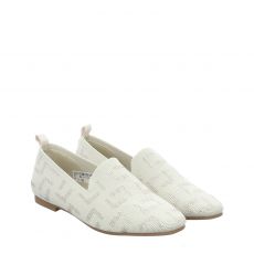  La Strada klassischer Textil-Slipper in beige für Damen