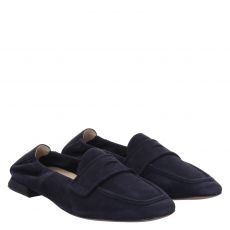  Högl klassischer Veloursleder-Slipper in blau für Damen