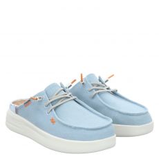  Fusion, Sabot, Textil-Pantolette in blau für Damen