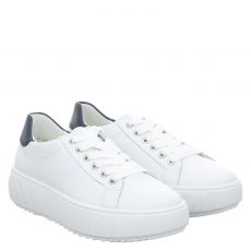  Ara, Monaco H-weite, Glattleder-Halbschuh in weiß für Damen