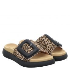  Gabor, Braun, Veloursleder-Pantolette in beige für Damen