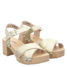  Softclox, Hanne, Glattleder-Sandalette in gold für Damen