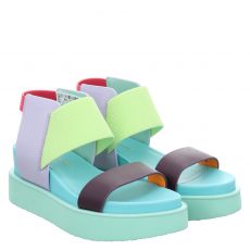  United Nude, Rico Sandal, flache Glattleder-Sandale in mehrfarbig für Damen