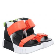  United Nude, Delta Run, flache Glattleder-Sandale in mehrfarbig für Damen