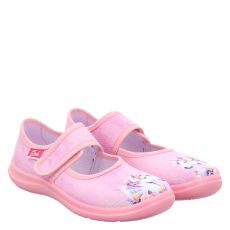  Beck, Fairy Horse, Textil-Hausschuh in rosa für Kinder