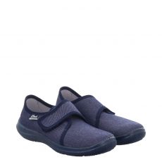  Beck, Basic, Textil-Hausschuh in blau für Kinder