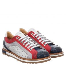  Exton Glattleder-Halbschuh in blau für Herren