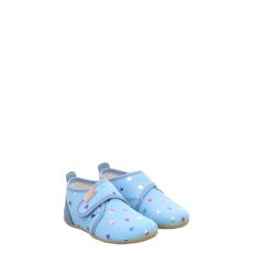  Livingkitzbühel, Blau, Textil-Hausschuh in hellblau für Kinder