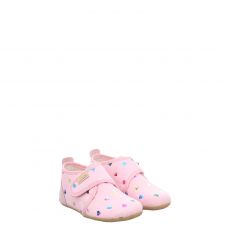  Livingkitzbühel, Rot, Textil-Hausschuh in rosa für Kinder