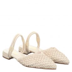  Valentina Textil-Pantolette in beige für Damen