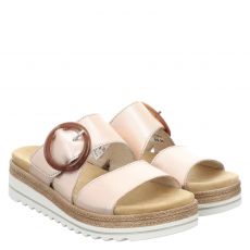  Remonte, Sandale, Glattleder-Pantolette in rosé für Damen