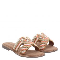  Schuhengel, Braun, Sonstige-Pantolette in orange für Damen