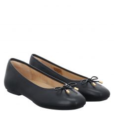  Fitflop, Delicato Bow Soft Leath, Glattleder-Ballerina in schwarz für Damen
