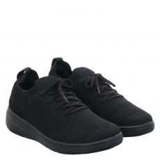  Fitflop, Super-q Knit Slip-on Lacedsnea, Textil-Slip-On in schwarz für Damen