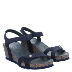  Panama Jack Veloursleder-Sandalette in blau für Damen