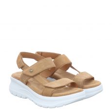  Panama Jack flache Veloursleder-Sandale in braun für Damen