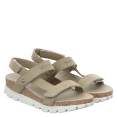  Panama Jack flache Veloursleder-Sandale in grün für Damen