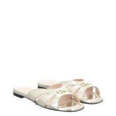  Fraipe, Rina, Glattleder-Pantolette in gold für Damen