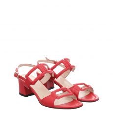 Fraipe, Salina 40, Glattleder-Sandalette in rot für Damen