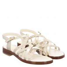  Fraipe flache Glattleder-Sandale in beige für Damen