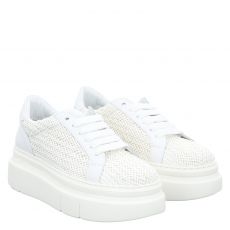  Gio+, Weiß, Sonstige-Sneaker in weinrot für Damen