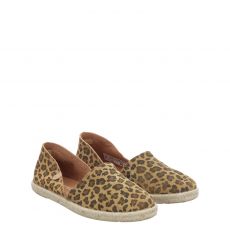  Verbenas, Carmen, klassischer Veloursleder-Slipper in braun für Damen