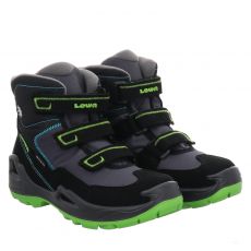  Lowa, Milo Gtx Mid, High-Tech-Winterstiefel in schwarz für Kinder