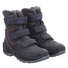  Lowa, Milogtx Hi, Kunstleder-Winterstiefel in grau für Kinder