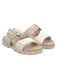  Rohde, Venezia, Veloursleder-Hausschuh in beige für Damen