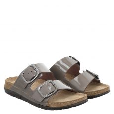  Rohde, Rodigo, Lackleder-Hausschuh in taupe für Damen