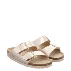  Rohde, Alba, Kunstleder-Hausschuh in gold für Damen