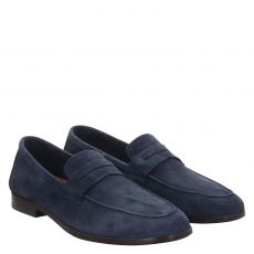  Mercanti Fiorentini Veloursleder-Slipper in blau für Herren