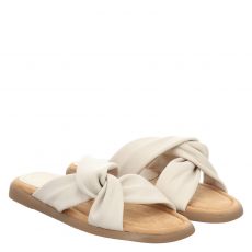  Unisa Glattleder-Pantolette in beige für Damen