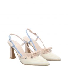  Lodi, Rodin, Lackleder-Pumps in beige für Damen