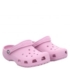  Crocs, Classic Clog, Gummi (synth.)-Pantolette in rosa für Damen
