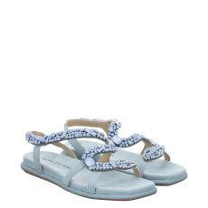 Alma En Pena flache Textil-Sandale in blau für Damen