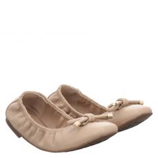  Luca Benini Glattleder-Ballerina in beige für Damen