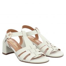  Luca Benini Glattleder-Sandalette in beige für Damen