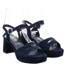  Luca Benini Veganes Leder-Sandalette in blau für Damen