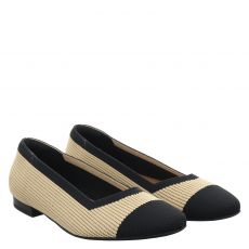  Miss Elastic Textil-Ballerina in beige für Damen