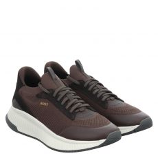  Hugo Boss, Ttnm Evo_slon_knrsd, Textil-Slipper in braun für Herren