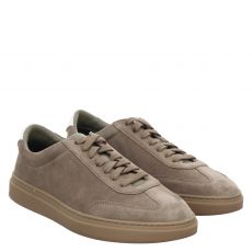  Boss, Kieran_tenn_sdoxf, Veloursleder-Sneaker in taupe für Herren
