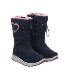  Jela, Lena, Veloursleder-Winterstiefel in blau für Kinder