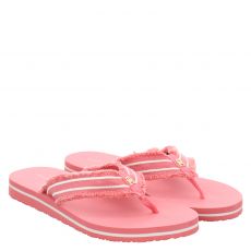  Tommy Hilfiger, Th Webbing Beach Sandal, Textil-Slides & Zehentrenner in rosa für Damen